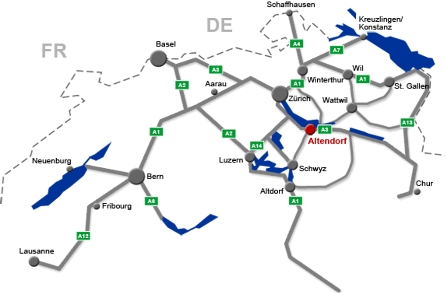 Map showing ACCESSA location